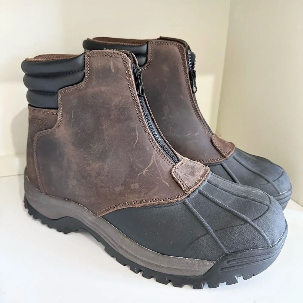 Propet Men's Blizzard Work Construction Boot, Brown/Black - 11 1/2